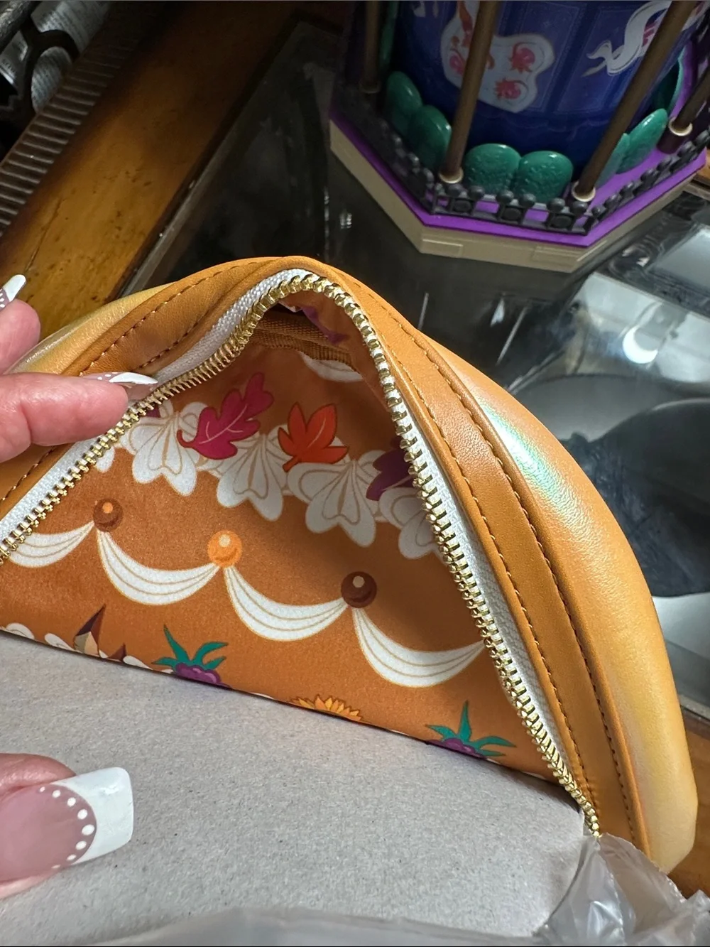 Loungefly iridescent gold
